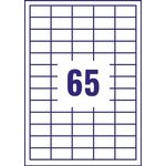 Avery Ultragrip Multipurpose Labels 38.1x21.2mm 65 Per Sheet White (Pack of 6500) 3666