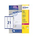 Avery Ultragrip Laser Labels 63.5x38.1mm Wht (Pack of 10500) L7160-500