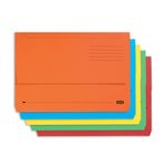 Elba Strongline Document Wallet Bright Manilla Foolscap Assorted (25 Pack) 100090138