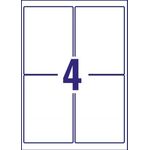 Avery Weatherproof Shipping Label 4 Per Sheet (Pack of 100) L7994-25