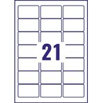 Avery Inkjet Address Labels QuickDRY 63.5x38.1mm 21 Per Sheet White (Pack of 525) J8160-25
