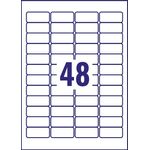 Avery Removable Labels 48 Per Sheet White (Pack of 1200) L4736REV-25