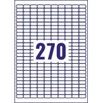 Avery Laser Mini Labels 17.8x10mm 270 per sheet White (Pack of 6750) L4730REV-25