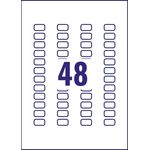 Avery Laser Mini Labels 22x12mm 48 Per Sheet Clear (Pack of 1200) L7553-25