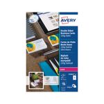 Avery Laser Business Cards Dbl-Sided Satin Wht (Pack of 250) C32016-25