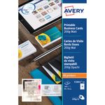 Avery Printable Business Cards 85x54mm White Pack of 100 C32011-10