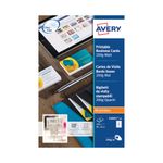 Avery Printable Business Cards 85x54mm White Pack of 100 C32011-10