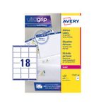 Avery Ultragrip Laser Labels 63.5x46.6mm White (Pack of 9000) L7161-500