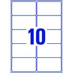 Avery Inkjet Label 99.1x57mm 10 Per Sheet White (Pack of 1000) J8173-100