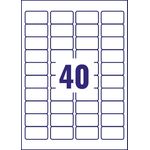 Avery Inkjet Mini Labels 45.7x25.4mm 40 Per Sheet White (Pack of 1000) J8654-25