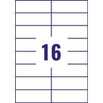 Avery Ultragrip Labels 105x37mm 16 Per Sheet White (Pack of 1600) DPS16-100