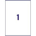 Avery Inkjet Label 199.6x289.1mm 1 Per Sheet Wht (Pack of 100) J8167-100