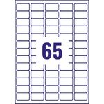 Avery Inkjet Mini Labels 38.1x21.2mm 65 Per Sheet White (Pack of 1625) J8651-25