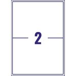 Avery Ultragrip Laser Labels 199.6x143.5mm Wht (Pack of 500) L7168-250