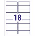 Avery Laser Ring Binder Label 100mmx30mm 18 Per Sheet White (Pack of 450) L7172-25