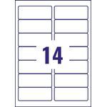Avery Laser Labels 99.1x38.1 14 Per Sheet Clear (Pack of 350) L7563S