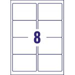Avery Laser Label 99.1x67.7mm 8 Per Sheet Clear (Pack of 200) L7565-25