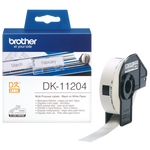 Brother Black on White Paper Multi Purpose Labels (Pack of 400) DK11204