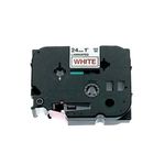 Brother P-Touch TZe Lam Tape Cassette 24mm x 8m Red on White Tape TZE252