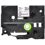 Brother P-Touch TZe Security Labelling Tape Cassette 18mm x 8m Black on White Tape TZESE4