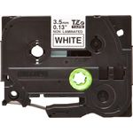 Brother P-Touch TZe Non-Lam Tape Cassette 3.5mm x 8m Black on White Tape TZEN201