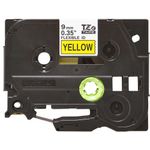 Brother P-Touch TZe Lam Tape Cassette 9mm x 8m Black on Yellow Flexible ID Tape TZEFX621