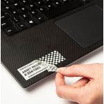 Brother P-Touch TZe Security Labelling Tape Cassette 24mm x 8m Black on White Tape TZESE5