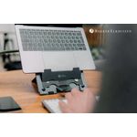 BakkerElkhuizen Ergo-Q Hybrid Pro Tablet/Laptop Stand Dark Grey BNEQHPDG