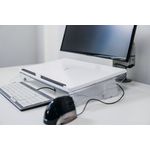 BakkerElkhuizen FlexDesk 630 2-in-1 Stand and Document Holder Transparent BNEFDESK630N