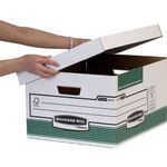 Bankers Box System Storage Box Large Green (Pack of 10) 00791-FFLP