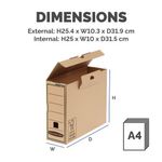 Bankers Box Earth Series Transfer File A4 100x315x250mm Brown (Pack of 20) 4470201