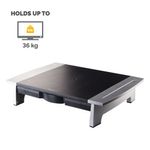 Fellowes Office Suites Standard Height Adjustable Monitor Stand Black/Silver 8031101