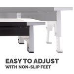 Fellowes Office Suites Standard Height Adjustable Monitor Stand Black/Silver 8031101