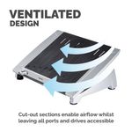 Fellowes Office Suites Height Adjustable Laptop Stand Plus Black/Silver 8036701
