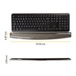 Fellowes Crystal Gel Keyboard Wrist Support Black 9112201