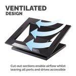 Fellowes Designer Suites Laptop Stand Black 8038401