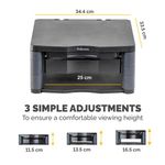 Fellowes Premium Monitor Stand Plus Graphite 9169501