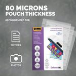 Fellowes Enhance Laminating Pouch A4 160 Micron Total Thickness Gloss (Pack of 25) 53962