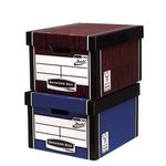 Bankers Box Premium Presto Storage Box Woodgrain (Pack of 10) 7250501