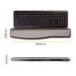 Fellowes Premium Gel Adjustable Keyboard Wrist Support Black 9374201