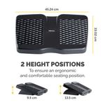 Fellowes Refresh Footrest Black 8066001