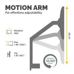 Fellowes Platinum Series Dual Monitor Arm Black 8042501