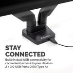 Fellowes Platinum Series Dual Monitor Arm Black 8042501