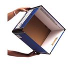 Bankers Box Premium Presto Storage Box Woodgrain (Pack of 10) 7260501