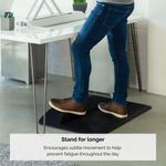 Fellowes ActiveFusion Anti-Fatigue Sit/Stand Mat 915x610x89mm Black 8707101