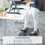 Fellowes ActiveFusion Anti-Fatigue Sit/Stand Mat 915x610x89mm Black 8707101