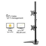 Fellowes Seasa Freestanding Dual Stacking Monitor Arm 8044001