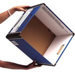 Bankers Box Premium Presto Storage Box Blue/White (Pack of 10) 7260603