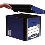 Bankers Box Premium Presto Storage Box Blue/White (Pack of 10) 7260603