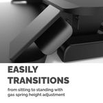 Fellowes Corsivo Sit/Stand Height Adjustable Workstation Black 8091001